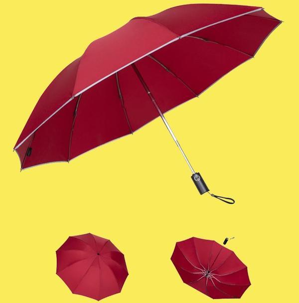 Inverted Umbrella With Reflective Band - BrelaPlus™