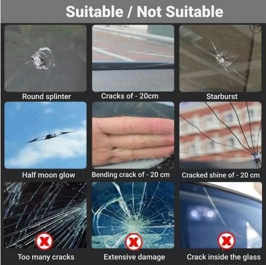 Glass repair kit - smartphones and windows