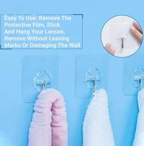 Transparent Adhesive Hooks (Set of 24)