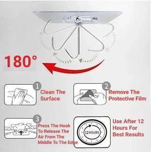 Transparent Adhesive Hooks (Set of 24)