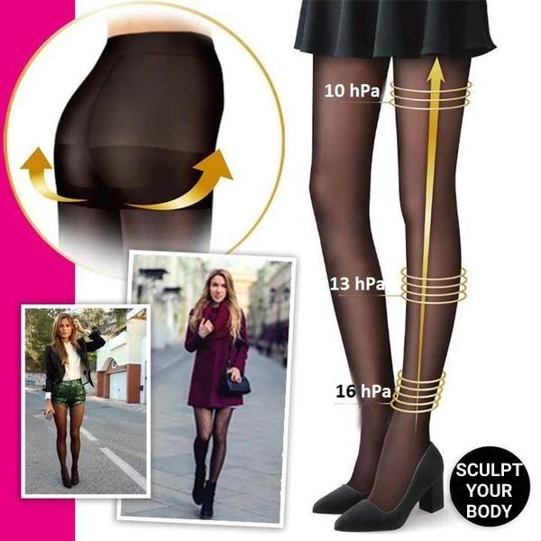 Fake Translucent Warm Fleece Tights - Perfect Legs