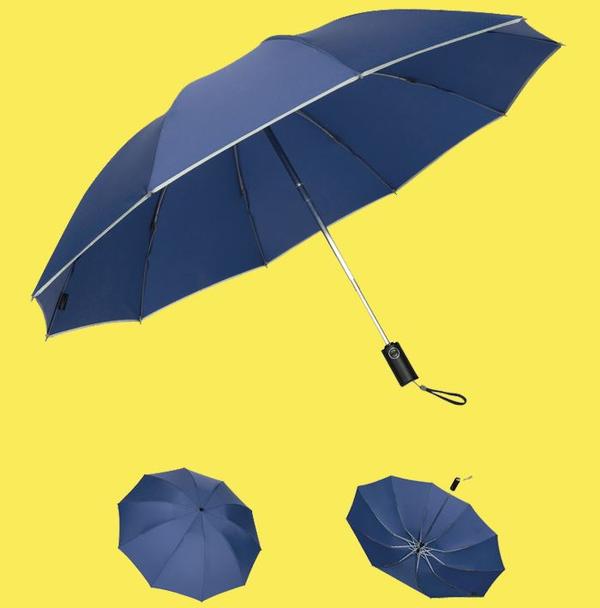 Inverted Umbrella With Reflective Band - BrelaPlus™