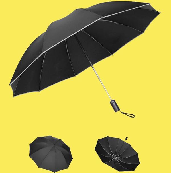 Inverted Umbrella With Reflective Band - BrelaPlus™