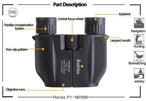Waterproof binoculars with high power night vision