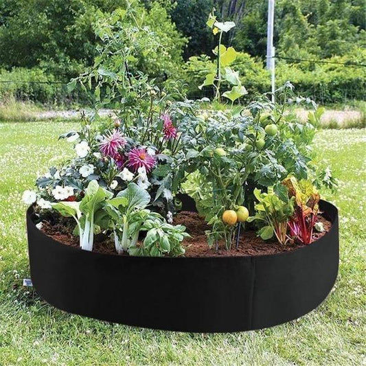 Raised Fabric Flower Bed