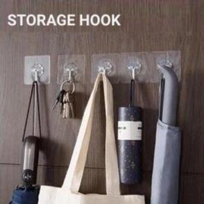 Transparent Adhesive Hooks (Set of 24)