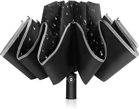 Inverted Umbrella With Reflective Band - BrelaPlus™