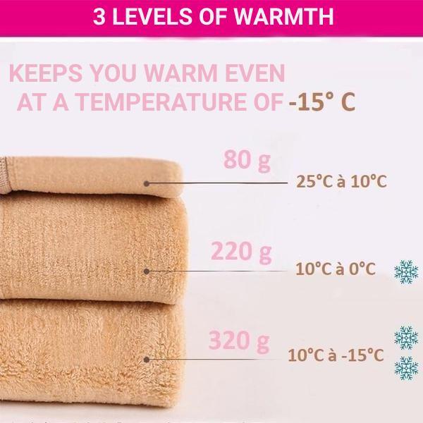 Fake Translucent Warm Fleece Tights - Perfect Legs
