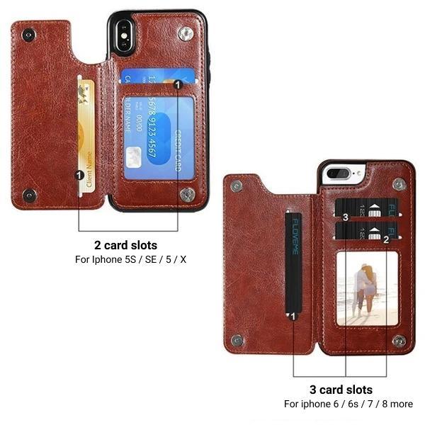 Deluxe Leather Multi-Purpose I-Phone Case