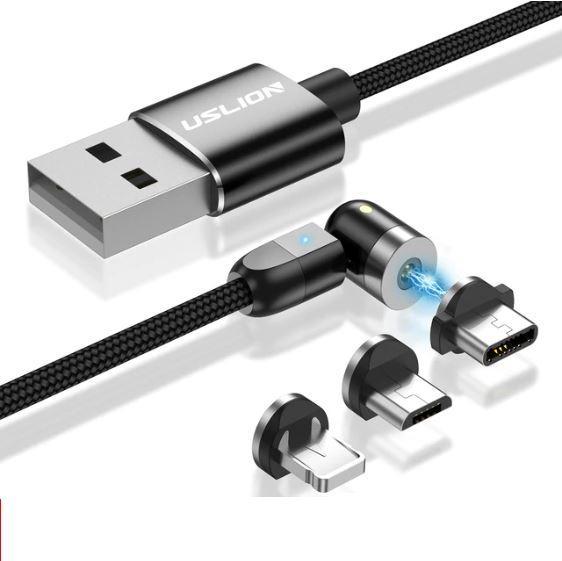 Magnetic iPhone charging cable - Type C - Micro Usb 360°