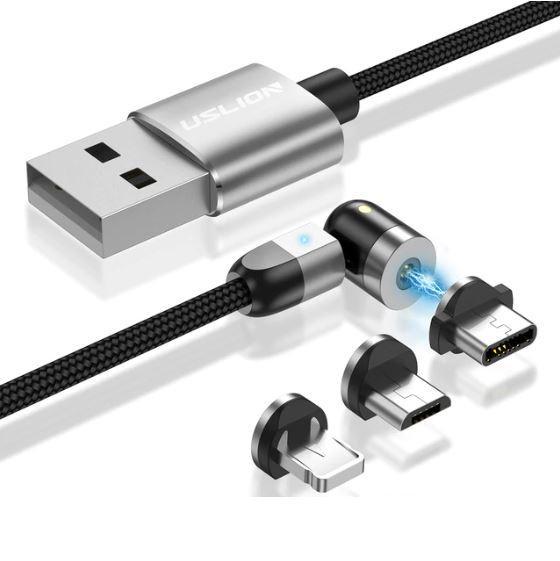 Magnetic iPhone charging cable - Type C - Micro Usb 360°