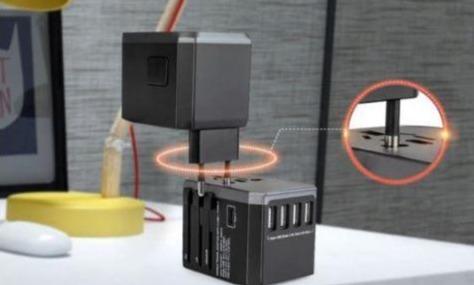 Quick Charge Universal Travel Adapter With C Type USB Ports