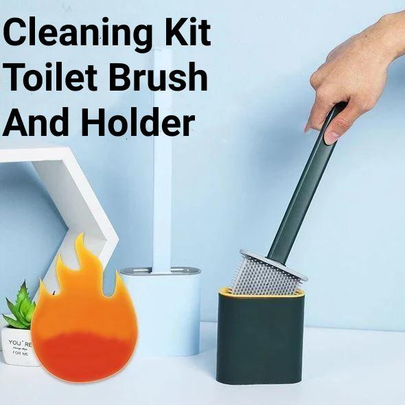 Toilet Brush Holder And Brush - Cleaning Kit