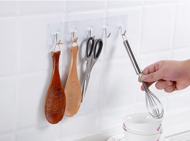 Transparent Adhesive Hooks (Set of 24)