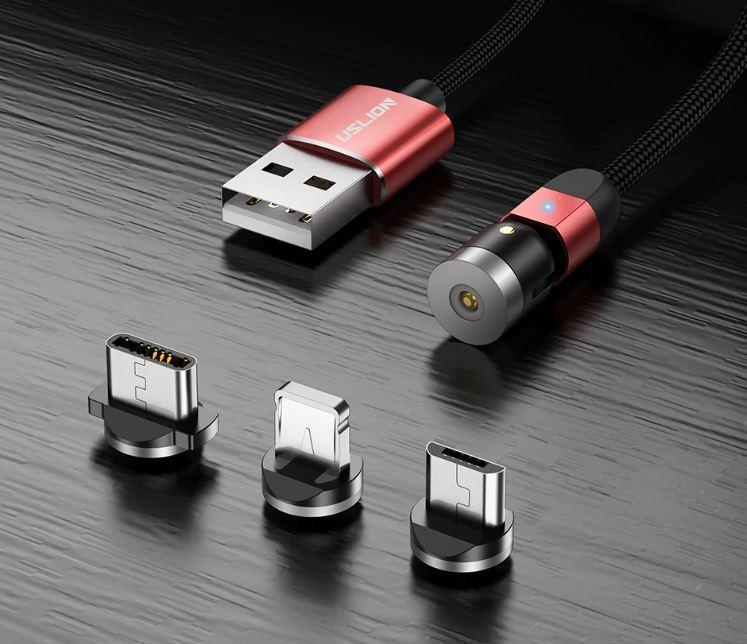 Magnetic iPhone charging cable - Type C - Micro Usb 360°