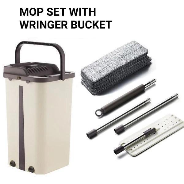 Mop With Wringer Bucket Kit