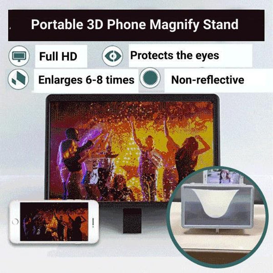Portable 3D Phone Magnify Stand