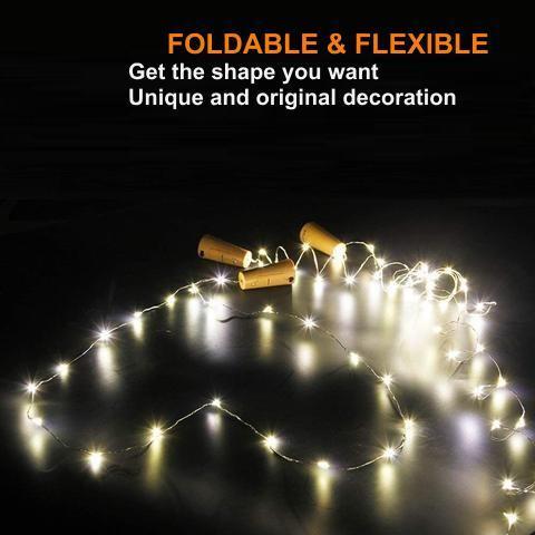 Fairy Lights Garland to Decorate Bottles