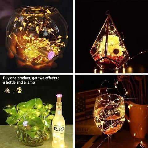 Fairy Lights Garland to Decorate Bottles