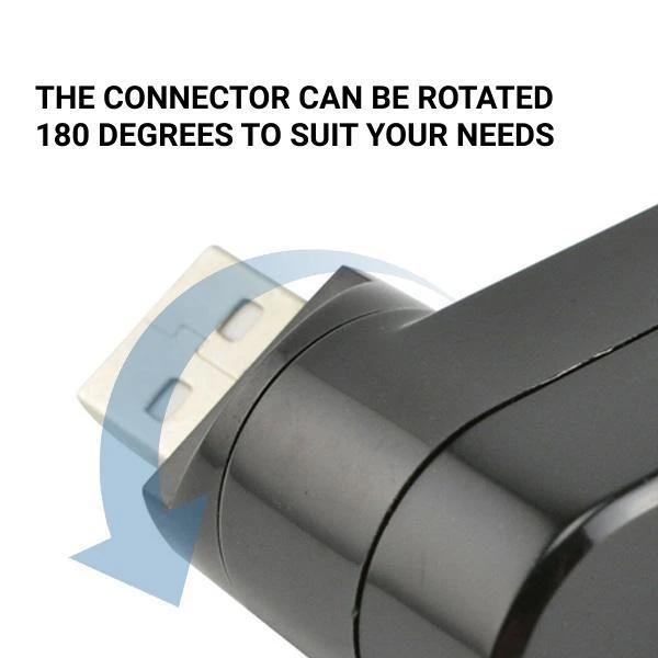 Mini Hub Rotatable with 3-Ports USB 2.0
