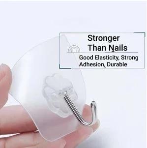 Transparent Adhesive Hooks (Set of 24)