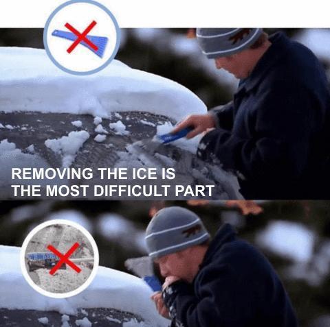 Magic Scraper for Windshield