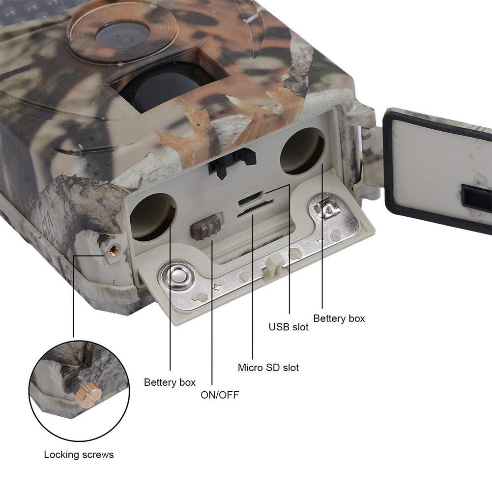 HD 1080P 12MP Digital Waterproof Hunting Trail Camera Infrared Night Vision Scouting Camera for Wildlife Hunting Monitoring and Farm Security
