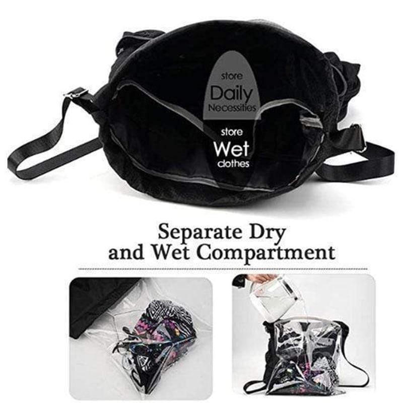 SportyBag - Wet and Dry Drawstring Sports Backpack