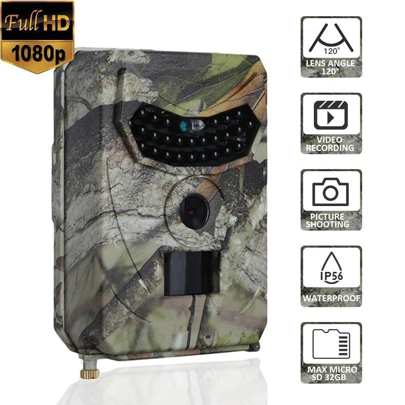 HD 1080P 12MP Digital Waterproof Hunting Trail Camera Infrared Night Vision Scouting Camera for Wildlife Hunting Monitoring and Farm Security