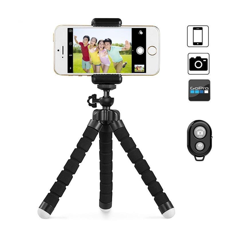 Flexible Tripod with Bluetooth Remote Control