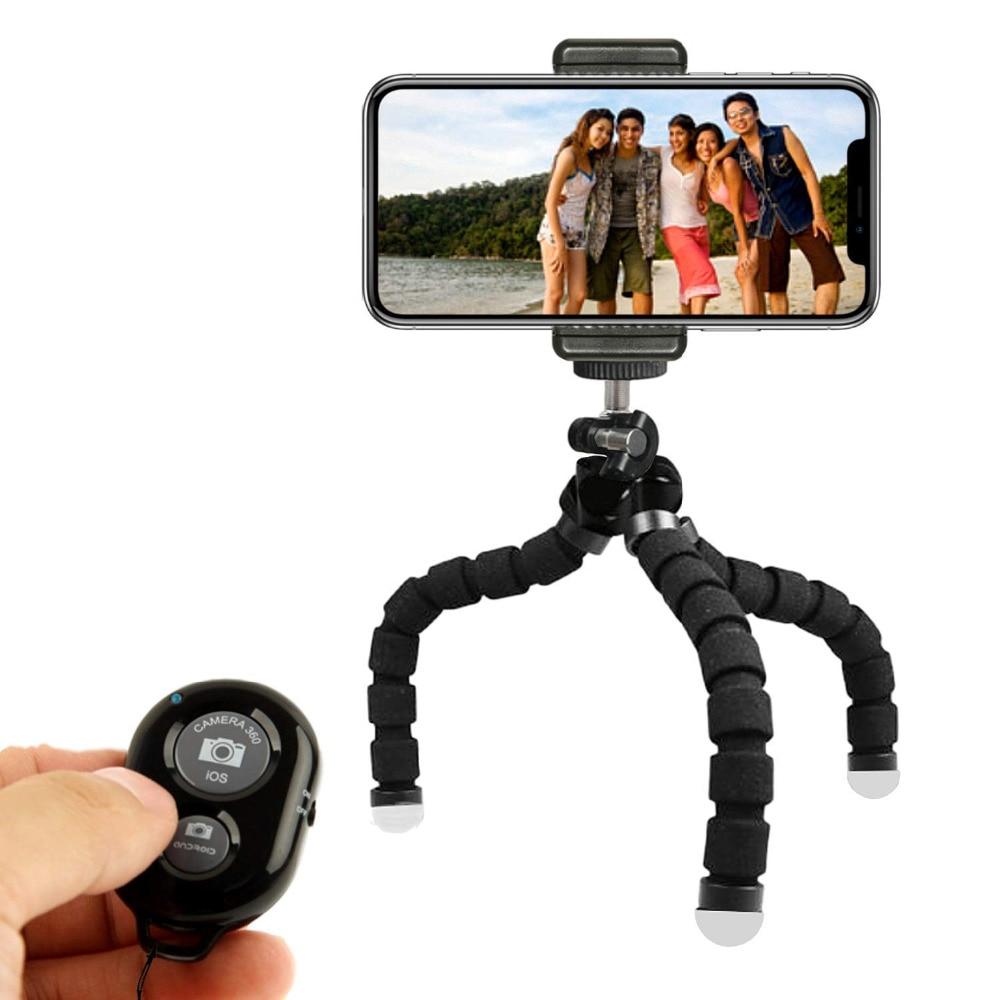 Flexible Tripod with Bluetooth Remote Control