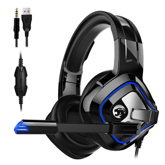 LED Gaming Headset  For PC Mac Nintendo Switch  PS4 Xbox One