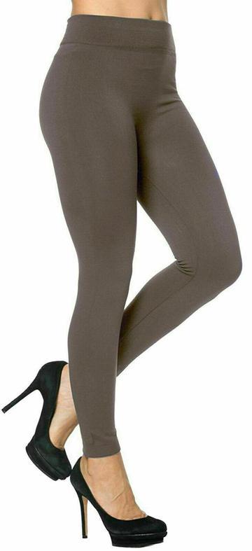 Strong Compression Leggings with Tummy Control and Thermal Fleece Lining