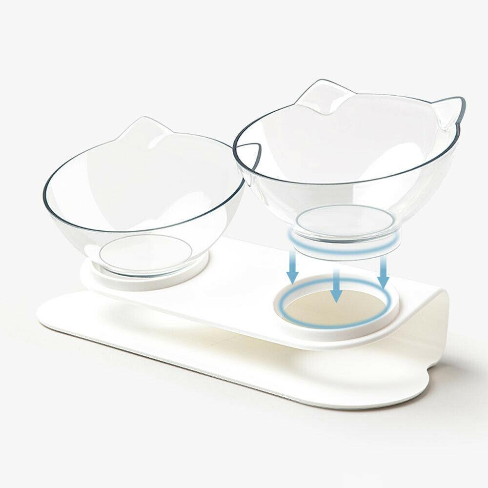 Anti-Vomiting Raised Cat Bowls
