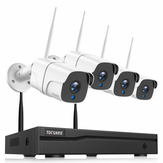 WiFi 8CH 1080P CCTV Security Camera System Home Wireless Outdoor Night Vision UK