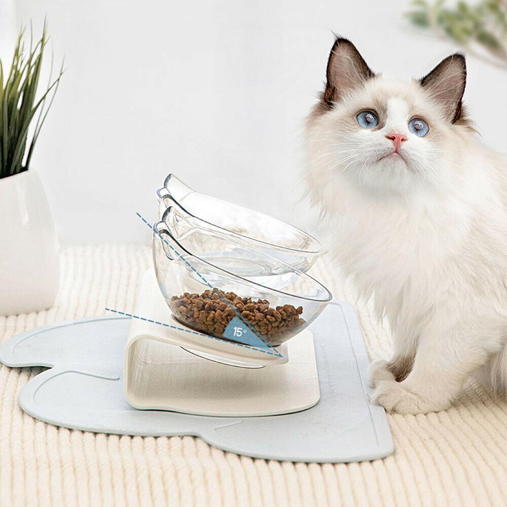 Anti-Vomiting Raised Cat Bowls